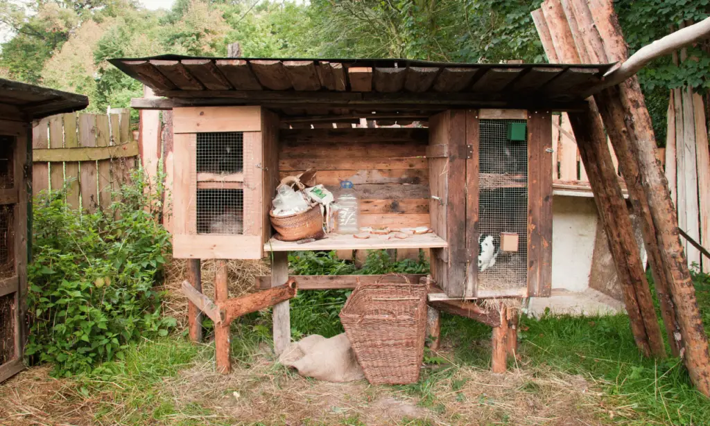 how to build a rabbit hutch out of pallets